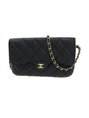 Chanel Quilted Chain Wallet